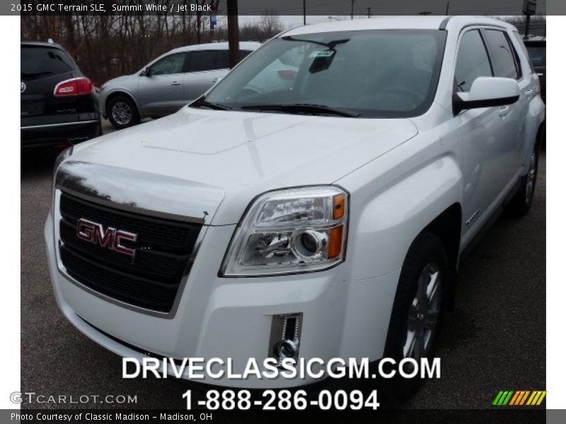 Summit White / Jet Black 2015 GMC Terrain SLE