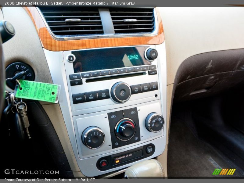 Amber Bronze Metallic / Titanium Gray 2008 Chevrolet Malibu LT Sedan