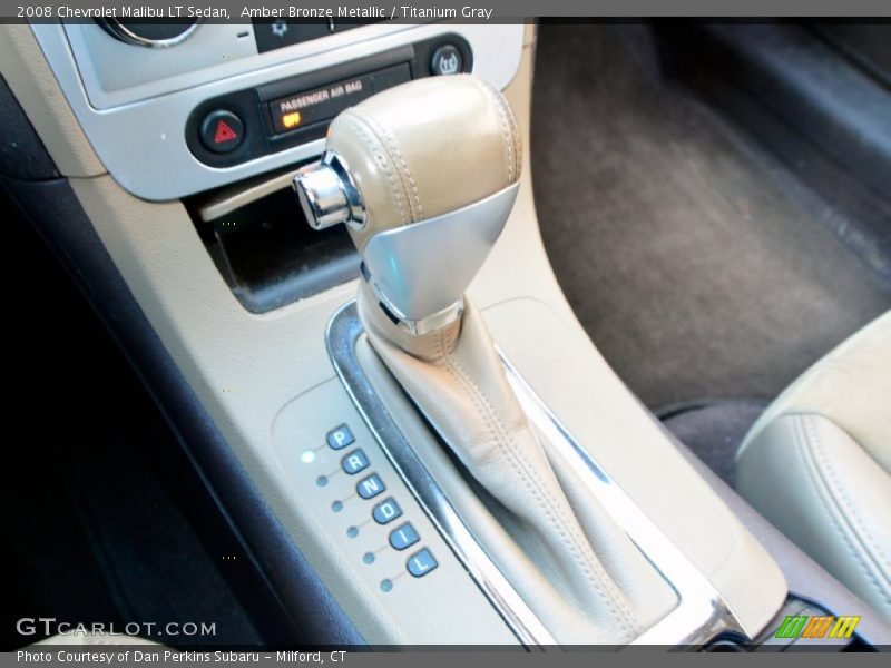 Amber Bronze Metallic / Titanium Gray 2008 Chevrolet Malibu LT Sedan