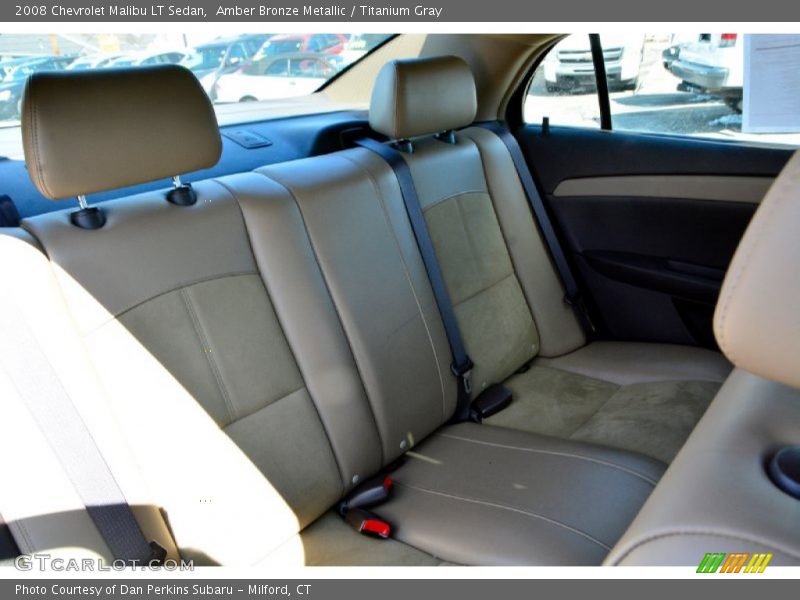 Amber Bronze Metallic / Titanium Gray 2008 Chevrolet Malibu LT Sedan