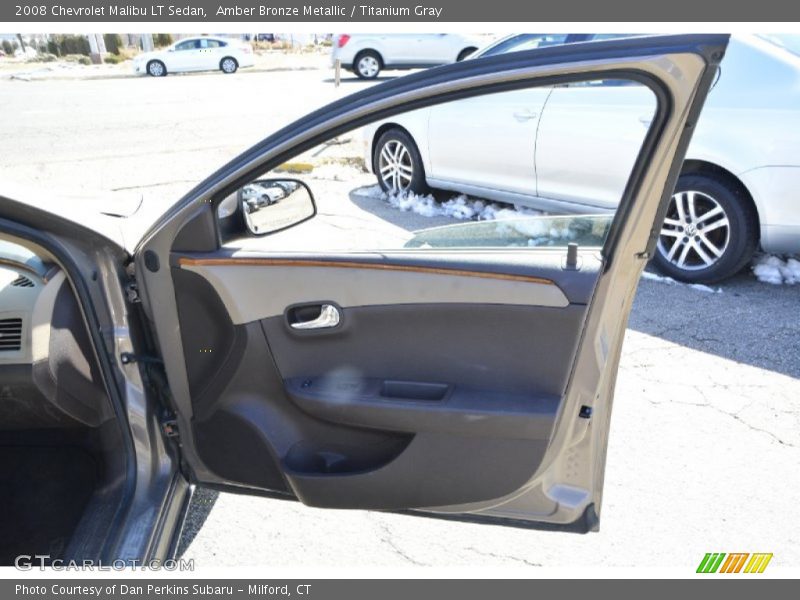 Amber Bronze Metallic / Titanium Gray 2008 Chevrolet Malibu LT Sedan