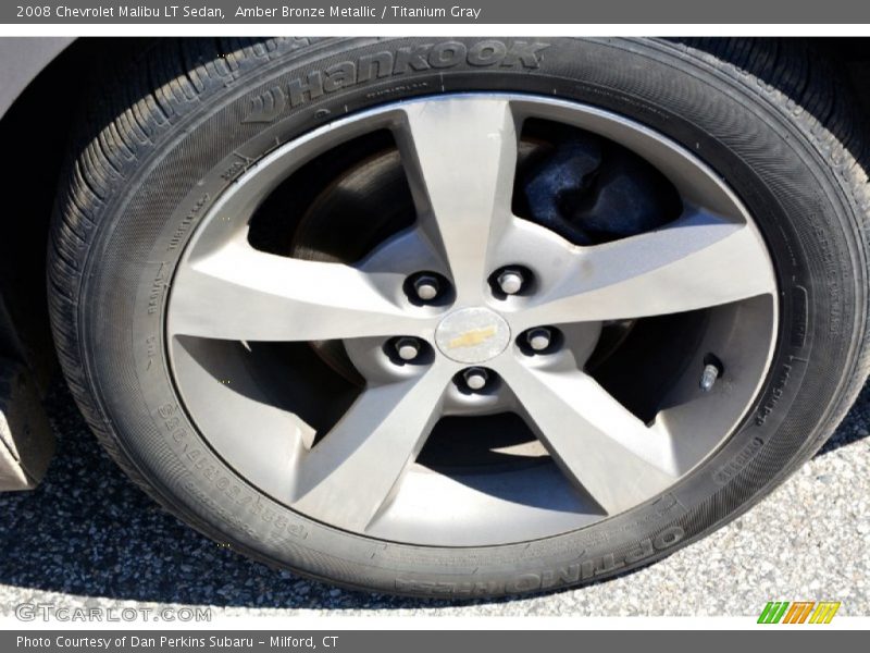Amber Bronze Metallic / Titanium Gray 2008 Chevrolet Malibu LT Sedan