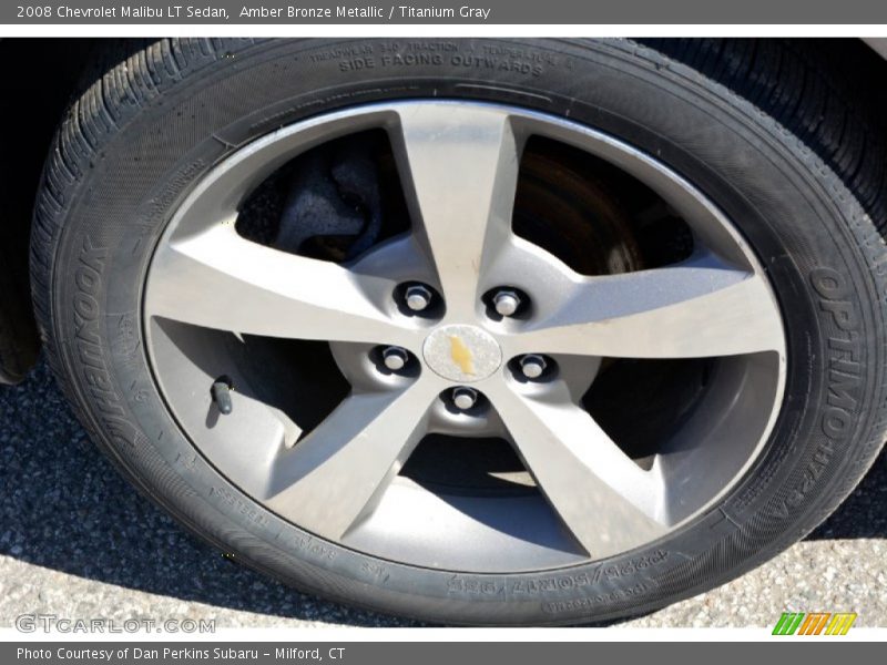 Amber Bronze Metallic / Titanium Gray 2008 Chevrolet Malibu LT Sedan