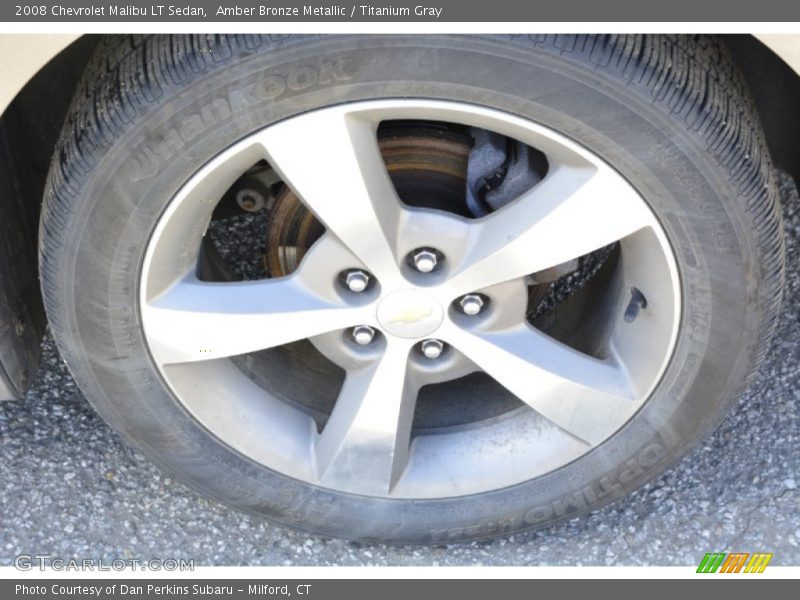 Amber Bronze Metallic / Titanium Gray 2008 Chevrolet Malibu LT Sedan