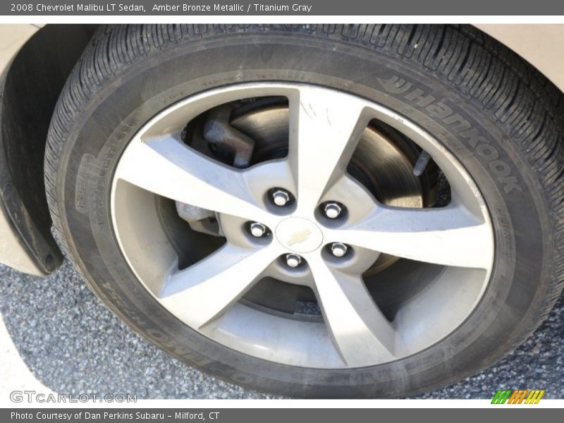 Amber Bronze Metallic / Titanium Gray 2008 Chevrolet Malibu LT Sedan