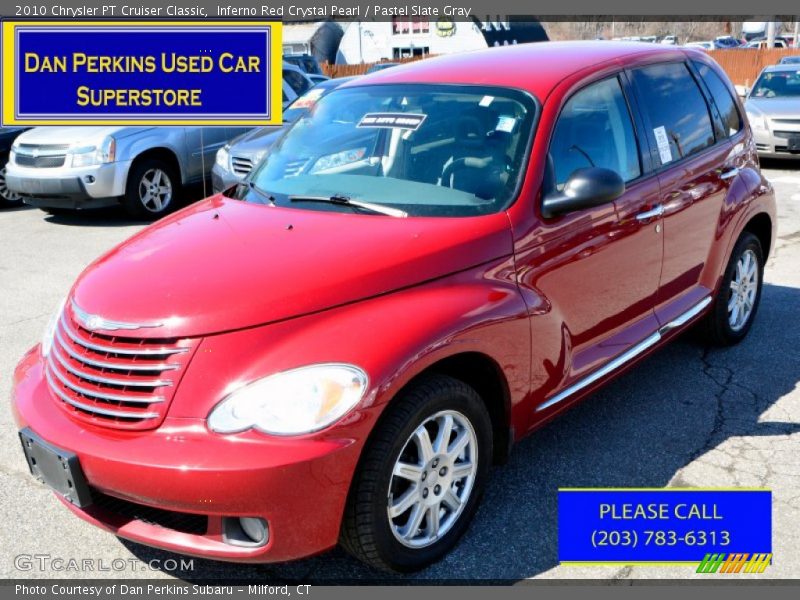 Inferno Red Crystal Pearl / Pastel Slate Gray 2010 Chrysler PT Cruiser Classic