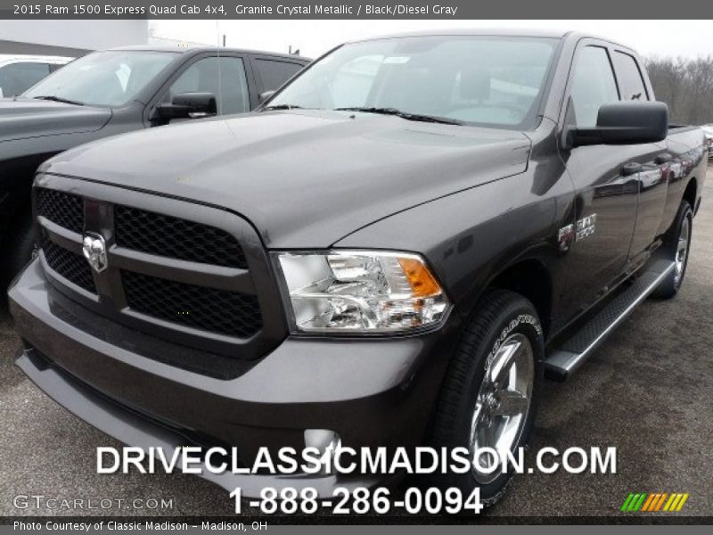 Granite Crystal Metallic / Black/Diesel Gray 2015 Ram 1500 Express Quad Cab 4x4