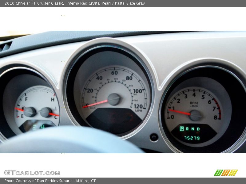 Inferno Red Crystal Pearl / Pastel Slate Gray 2010 Chrysler PT Cruiser Classic