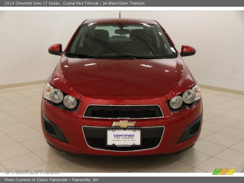 Crystal Red Tintcoat / Jet Black/Dark Titanium 2014 Chevrolet Sonic LT Sedan