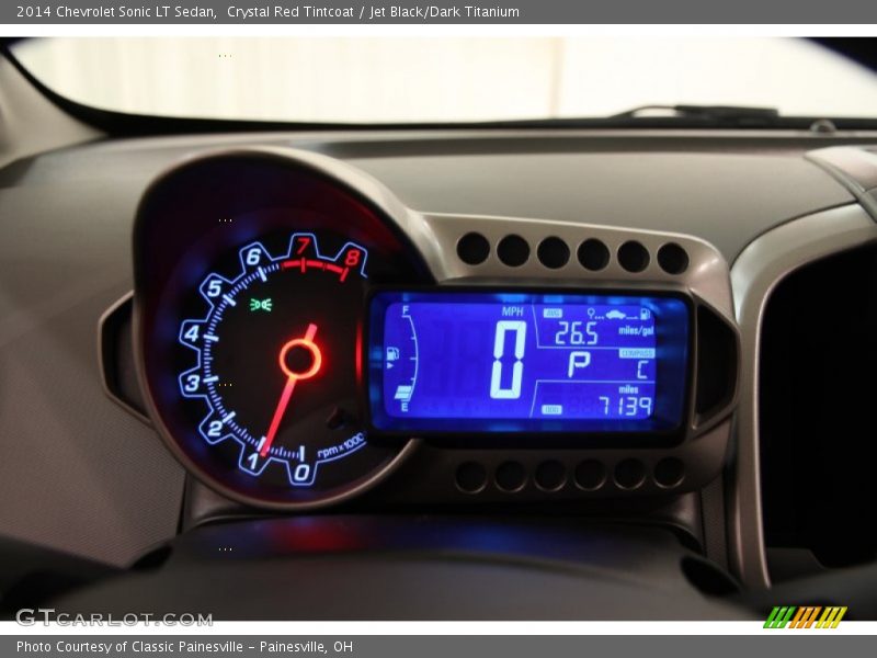 Crystal Red Tintcoat / Jet Black/Dark Titanium 2014 Chevrolet Sonic LT Sedan