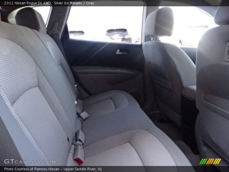 Silver Ice Metallic / Gray 2011 Nissan Rogue SV AWD