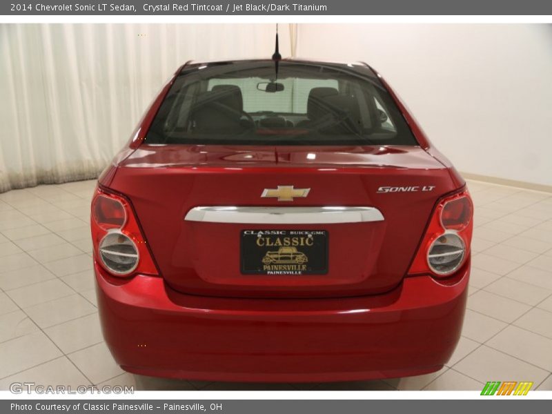 Crystal Red Tintcoat / Jet Black/Dark Titanium 2014 Chevrolet Sonic LT Sedan