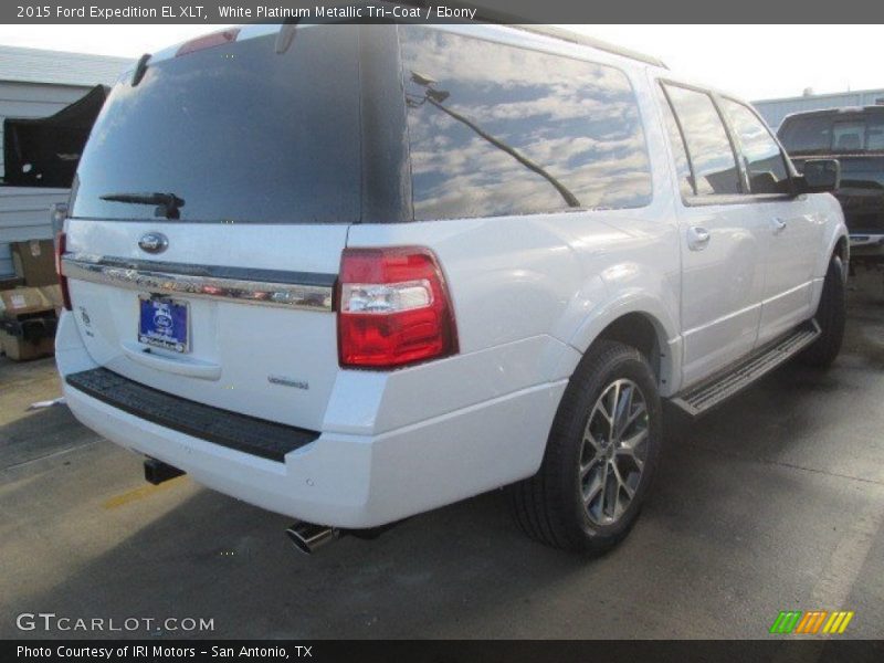 White Platinum Metallic Tri-Coat / Ebony 2015 Ford Expedition EL XLT
