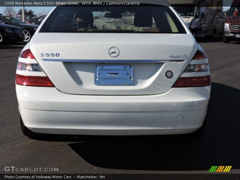 Arctic White / Cashmere/Savanna 2008 Mercedes-Benz S 550 4Matic Sedan