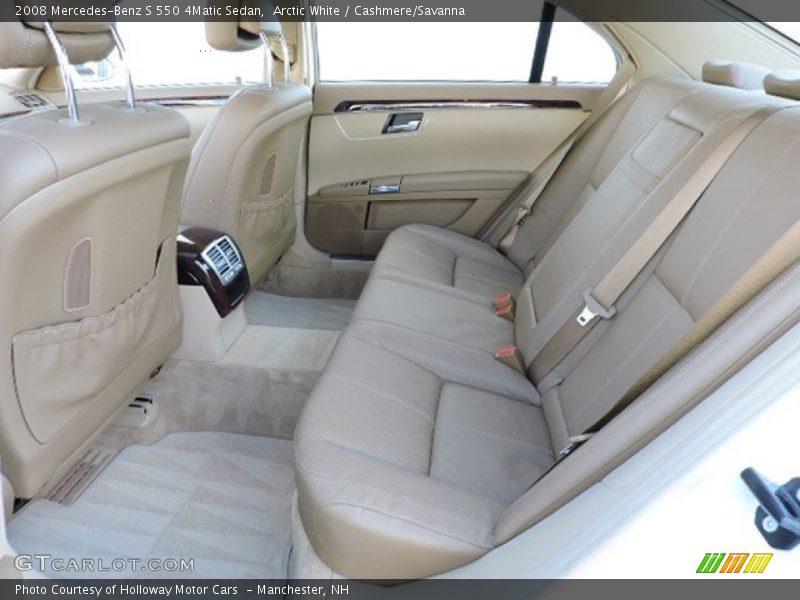 Arctic White / Cashmere/Savanna 2008 Mercedes-Benz S 550 4Matic Sedan