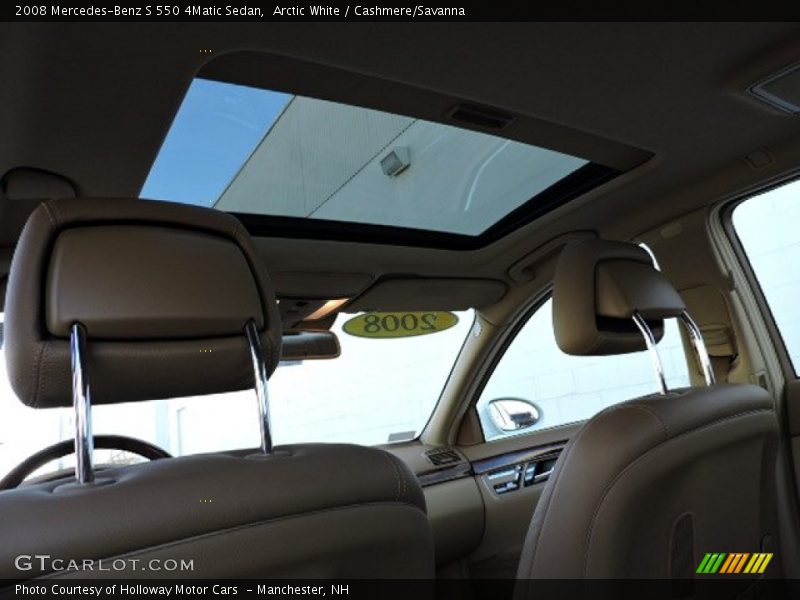 Arctic White / Cashmere/Savanna 2008 Mercedes-Benz S 550 4Matic Sedan