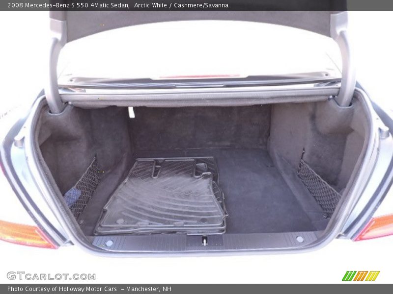 Arctic White / Cashmere/Savanna 2008 Mercedes-Benz S 550 4Matic Sedan