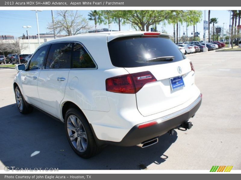 Aspen White Pearl / Parchment 2013 Acura MDX SH-AWD Advance