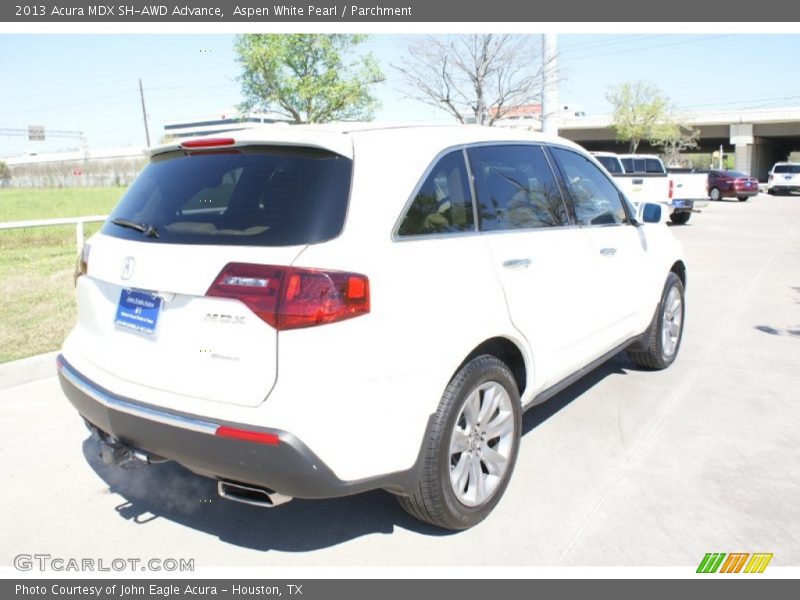 Aspen White Pearl / Parchment 2013 Acura MDX SH-AWD Advance