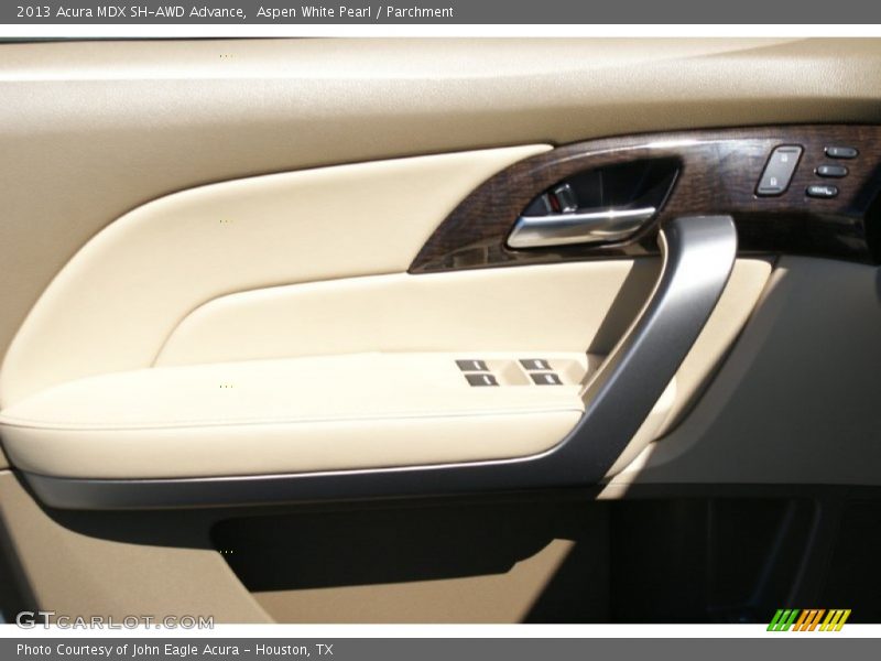 Aspen White Pearl / Parchment 2013 Acura MDX SH-AWD Advance