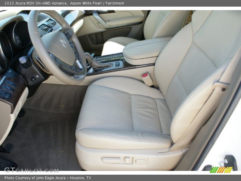 Aspen White Pearl / Parchment 2013 Acura MDX SH-AWD Advance