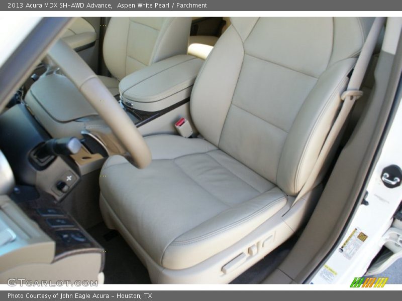 Aspen White Pearl / Parchment 2013 Acura MDX SH-AWD Advance