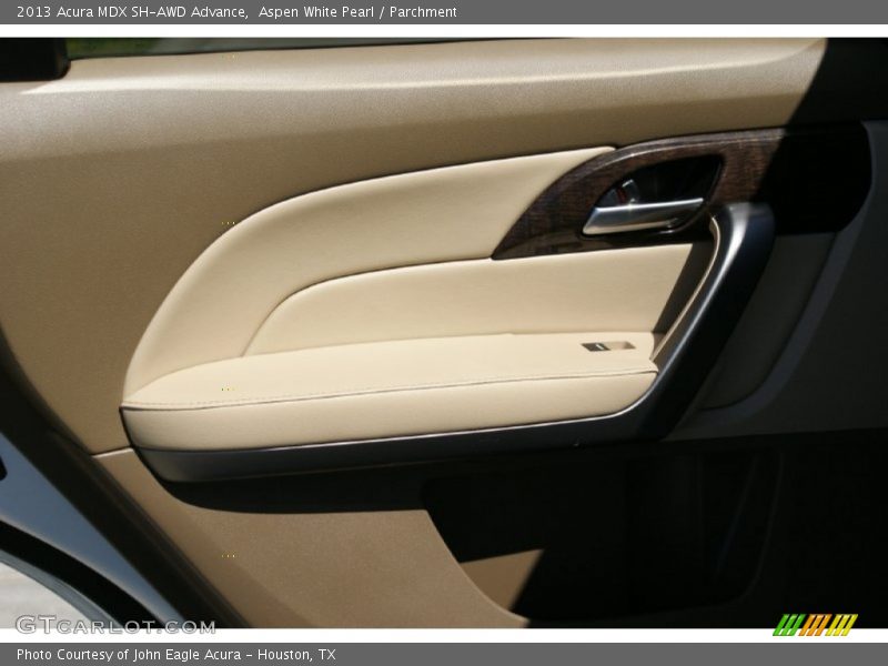 Aspen White Pearl / Parchment 2013 Acura MDX SH-AWD Advance