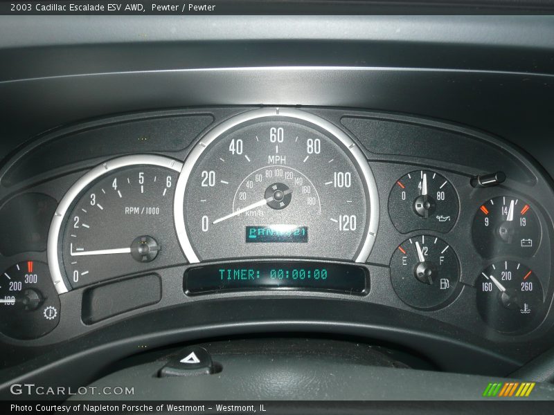 Pewter / Pewter 2003 Cadillac Escalade ESV AWD
