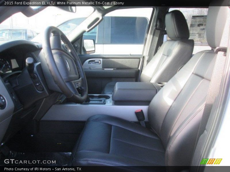 White Platinum Metallic Tri-Coat / Ebony 2015 Ford Expedition EL XLT