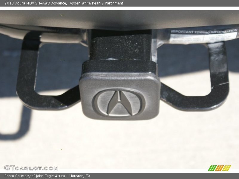 Aspen White Pearl / Parchment 2013 Acura MDX SH-AWD Advance