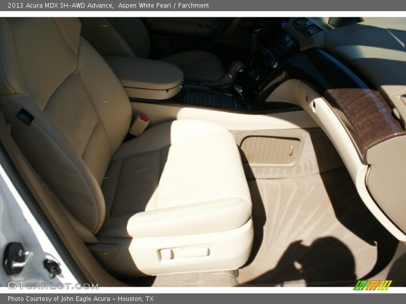 Aspen White Pearl / Parchment 2013 Acura MDX SH-AWD Advance