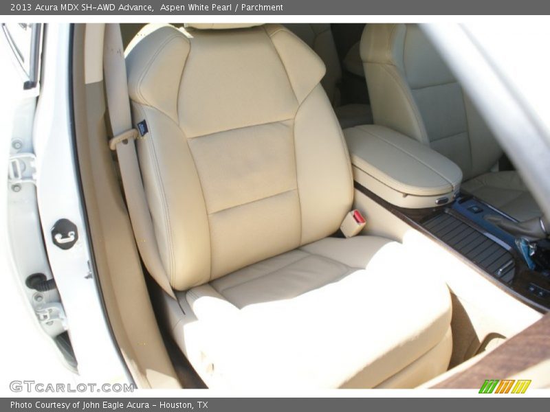 Aspen White Pearl / Parchment 2013 Acura MDX SH-AWD Advance