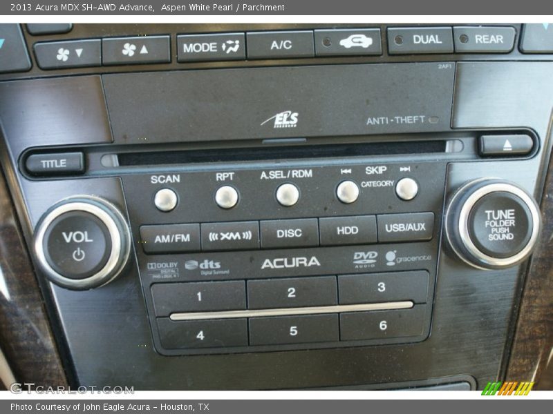 Aspen White Pearl / Parchment 2013 Acura MDX SH-AWD Advance