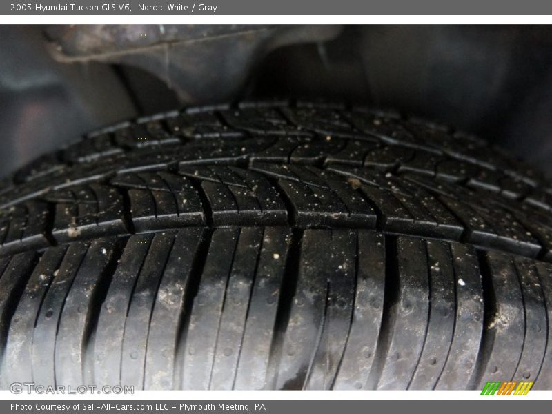 Nordic White / Gray 2005 Hyundai Tucson GLS V6