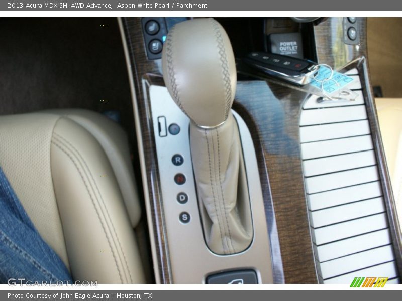 Aspen White Pearl / Parchment 2013 Acura MDX SH-AWD Advance
