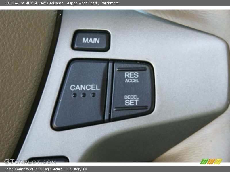 Aspen White Pearl / Parchment 2013 Acura MDX SH-AWD Advance