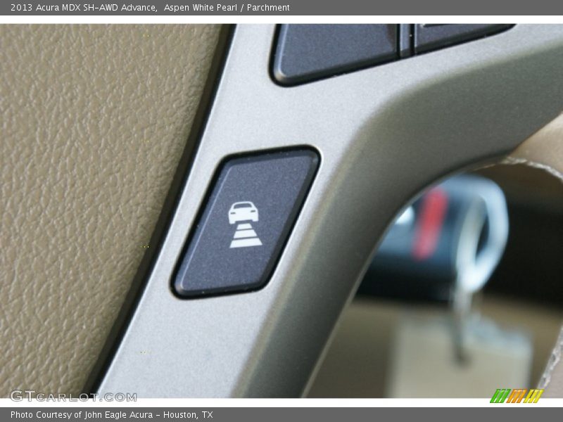 Aspen White Pearl / Parchment 2013 Acura MDX SH-AWD Advance