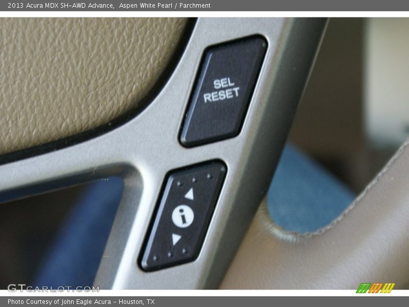 Aspen White Pearl / Parchment 2013 Acura MDX SH-AWD Advance