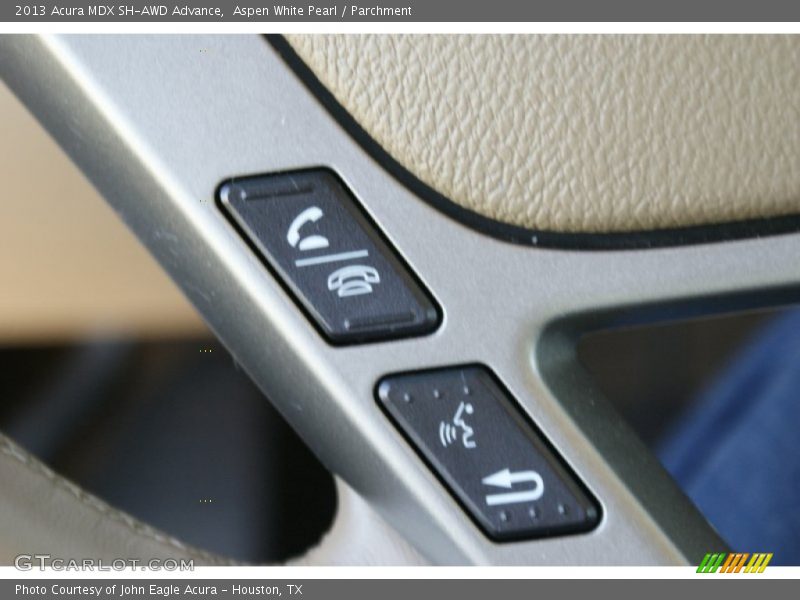 Aspen White Pearl / Parchment 2013 Acura MDX SH-AWD Advance