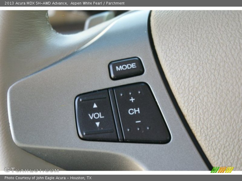 Aspen White Pearl / Parchment 2013 Acura MDX SH-AWD Advance