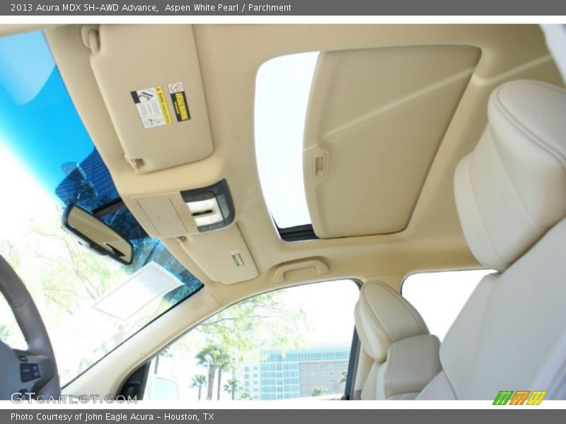 Aspen White Pearl / Parchment 2013 Acura MDX SH-AWD Advance