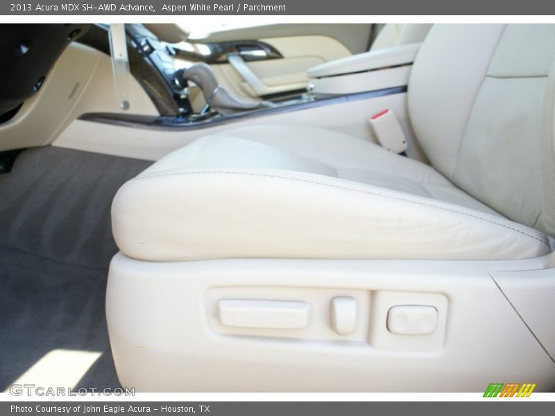 Aspen White Pearl / Parchment 2013 Acura MDX SH-AWD Advance