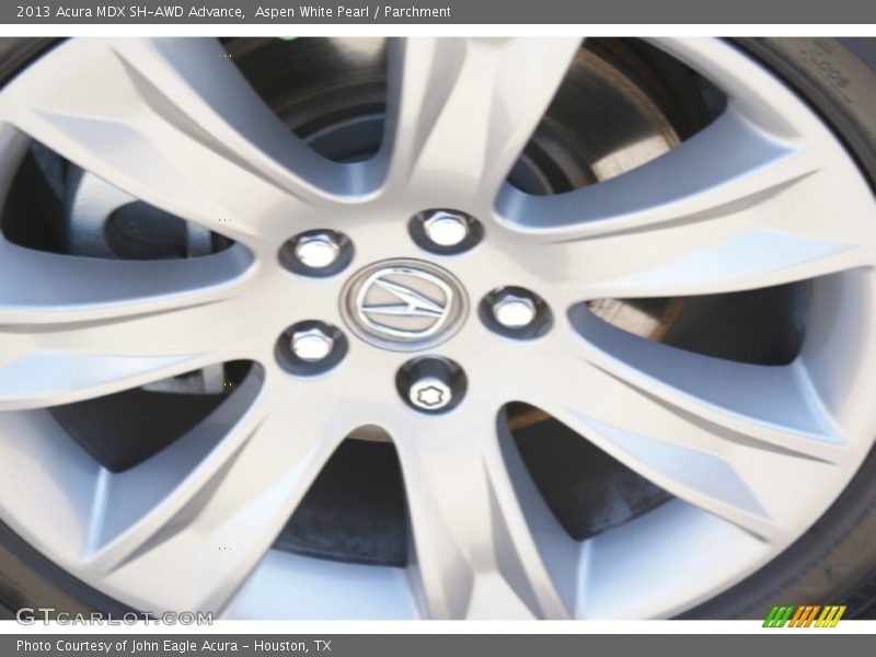 Aspen White Pearl / Parchment 2013 Acura MDX SH-AWD Advance