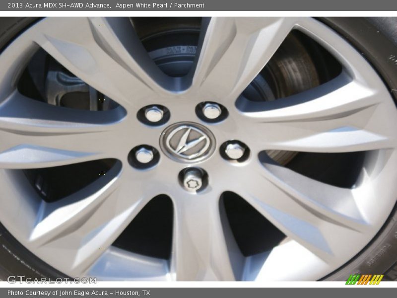 Aspen White Pearl / Parchment 2013 Acura MDX SH-AWD Advance