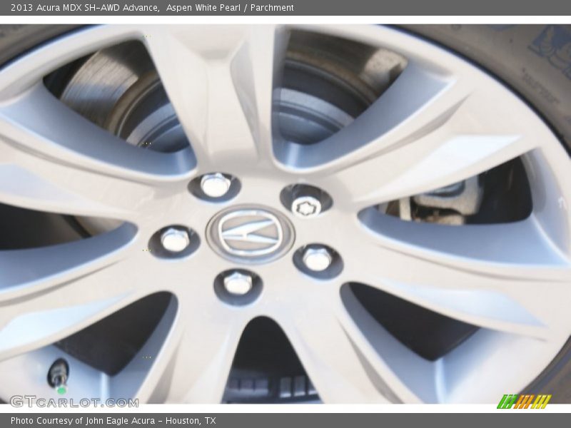 Aspen White Pearl / Parchment 2013 Acura MDX SH-AWD Advance