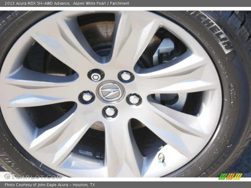 Aspen White Pearl / Parchment 2013 Acura MDX SH-AWD Advance