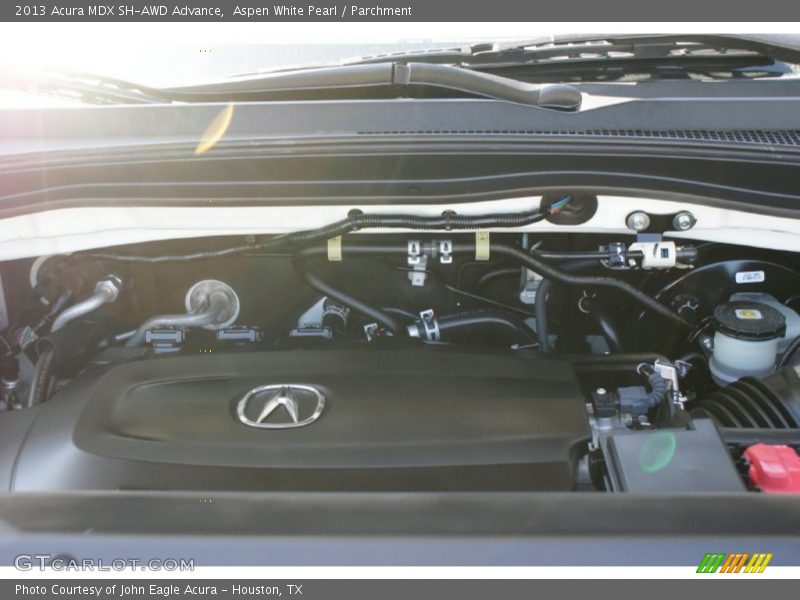 Aspen White Pearl / Parchment 2013 Acura MDX SH-AWD Advance