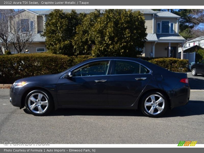 Graphite Luster Metallic / Taupe 2012 Acura TSX Sedan