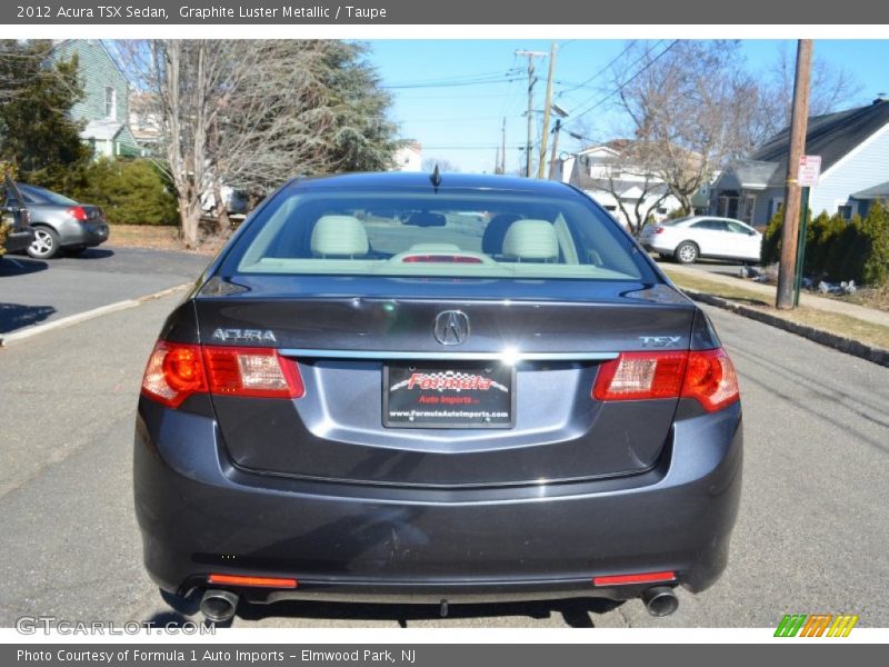 Graphite Luster Metallic / Taupe 2012 Acura TSX Sedan