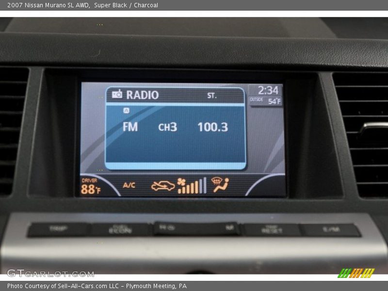 Super Black / Charcoal 2007 Nissan Murano SL AWD